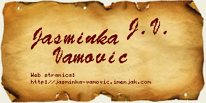 Jasminka Vamović vizit kartica